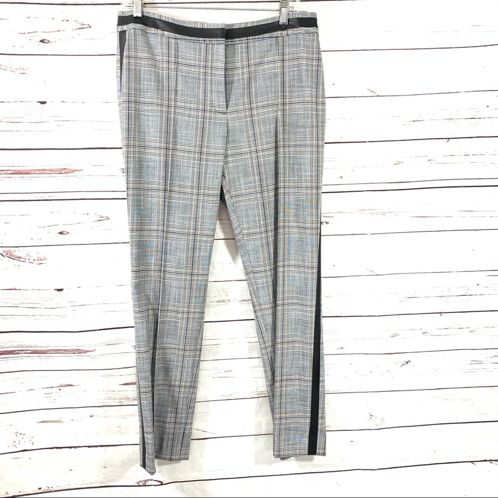 Karl Lagerfeld Paris Pants Gray Plaid Size 8